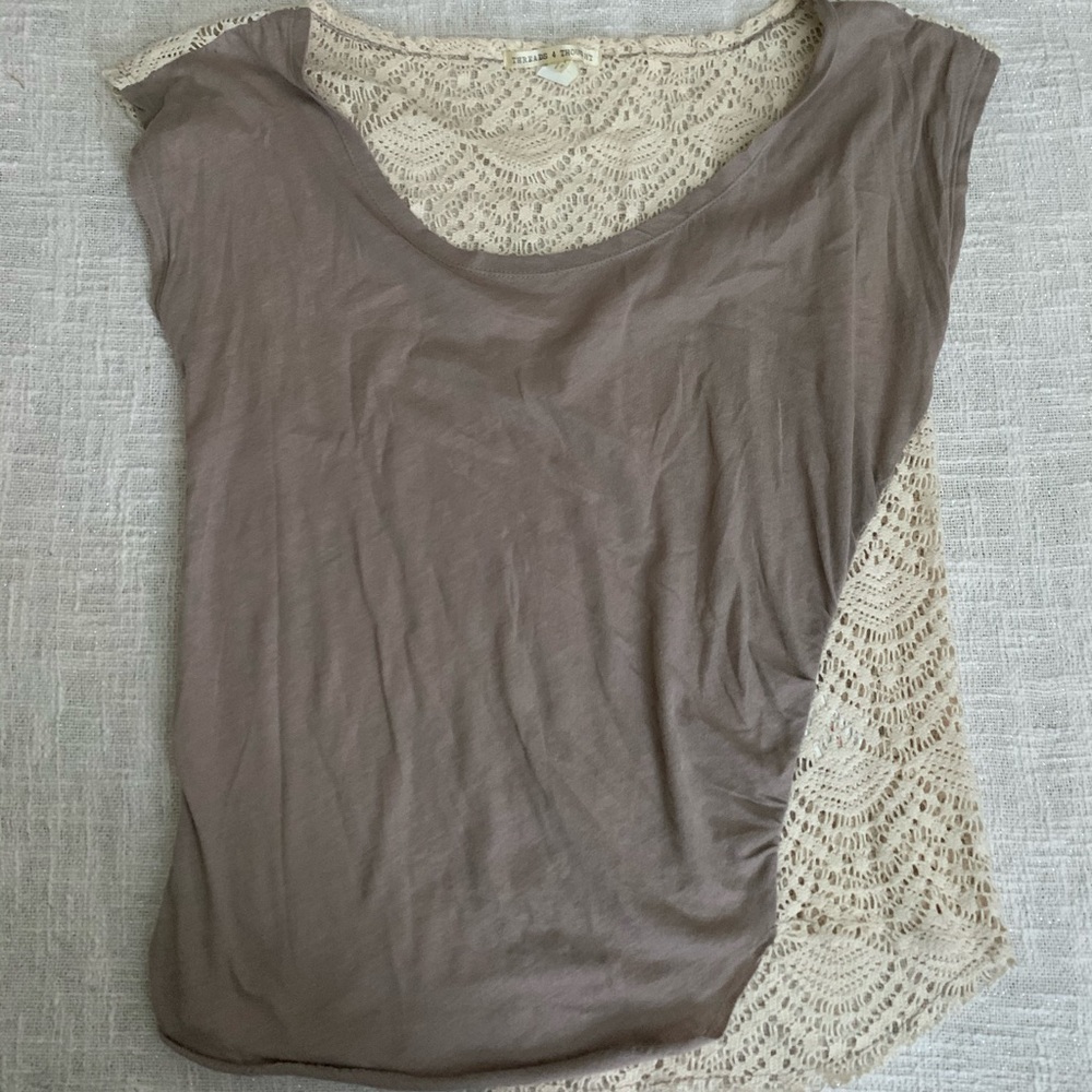 Lace back shirt